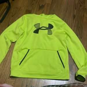 Neon green under armor hoodie
